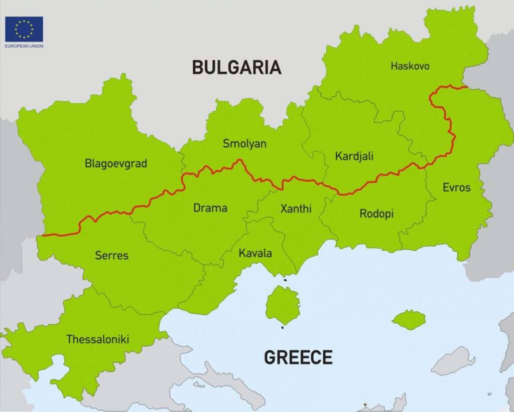 bulgaria-greece map